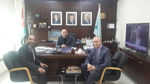 Зам. министра туризма и древностей Иордании господин Абед Арабият (в центре), зам. председателя, директор РИДС В.А. Кононенко (справа)