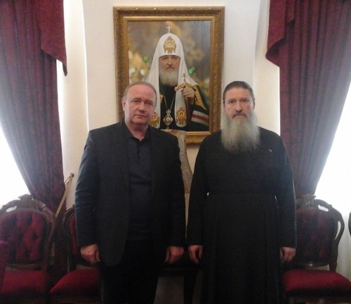 RJBC Deputy Chairman and Director Mr. Kononenko, Head of the Russian Ecclesiastical Mission in Jerusalem Archimandrite Alexandre